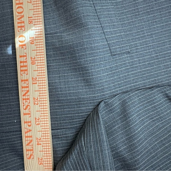 Ralph By Ralph Lauren Jacket Mens 50R Grey striped Wool Canada 3 Button - Picture 5 of 14